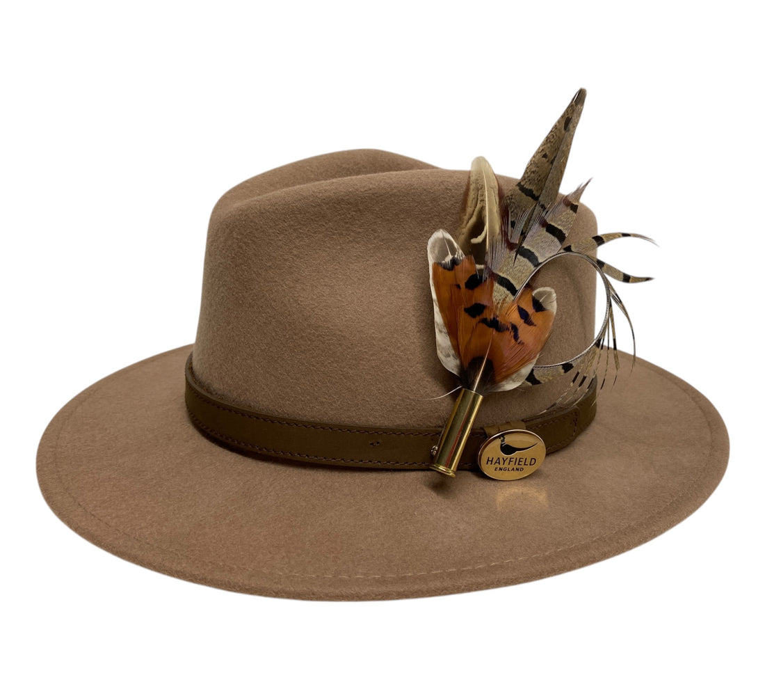 Seconds Product - Camel Fedora And Feather