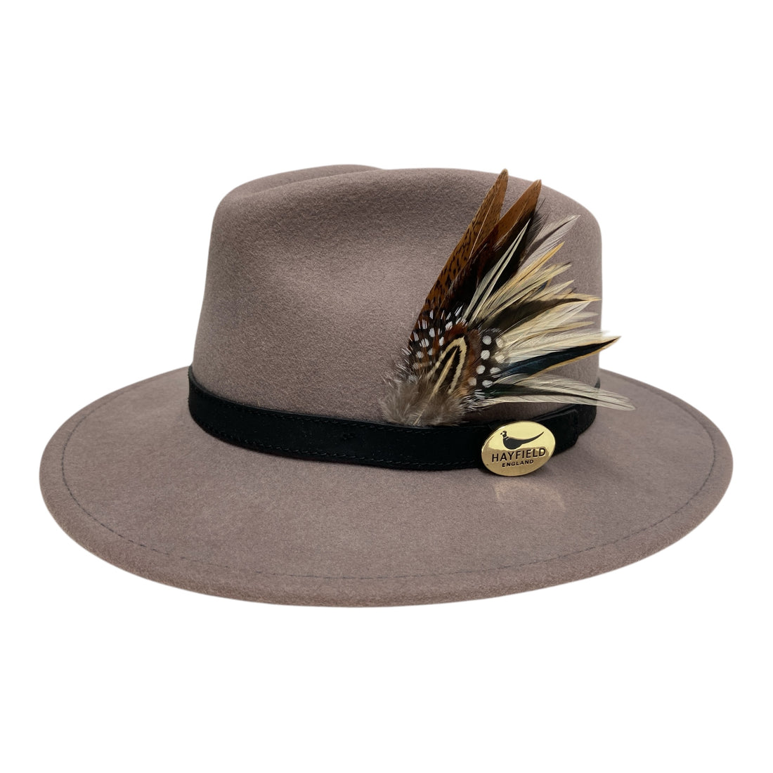 Seconds Product - Grey Fedora And Feather