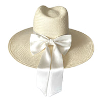 Cream Wide Brim Fedora