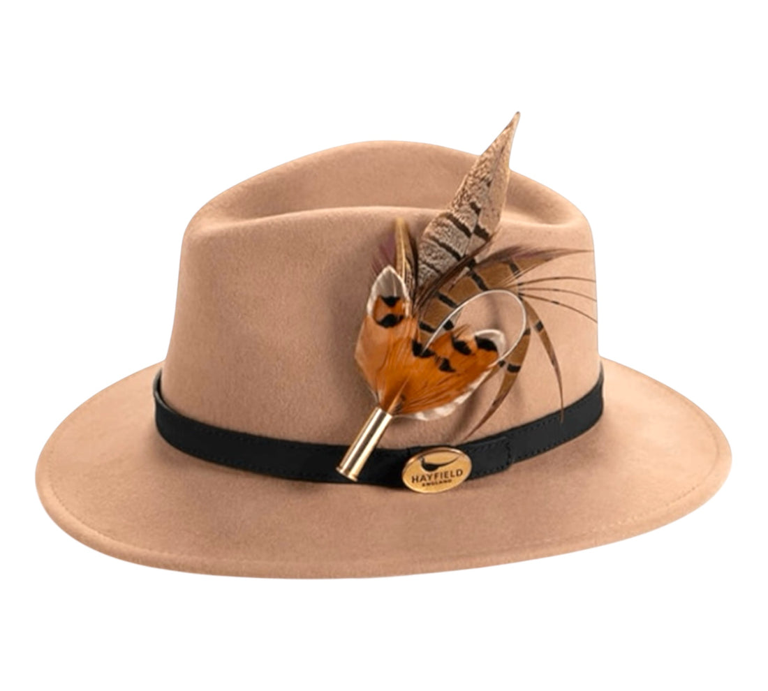 Seconds Product - Camel Fedora And Feather