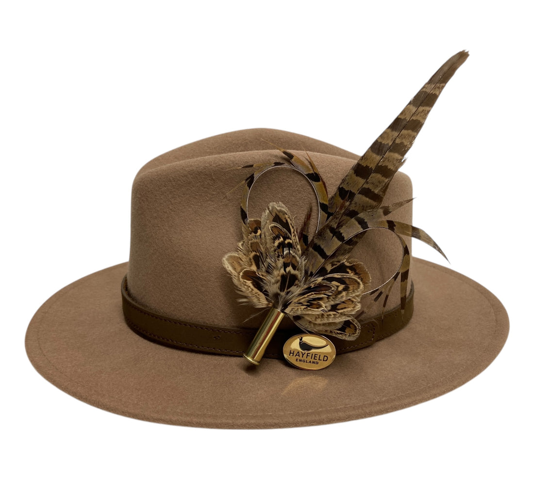 Seconds Product - Camel Fedora And Feather