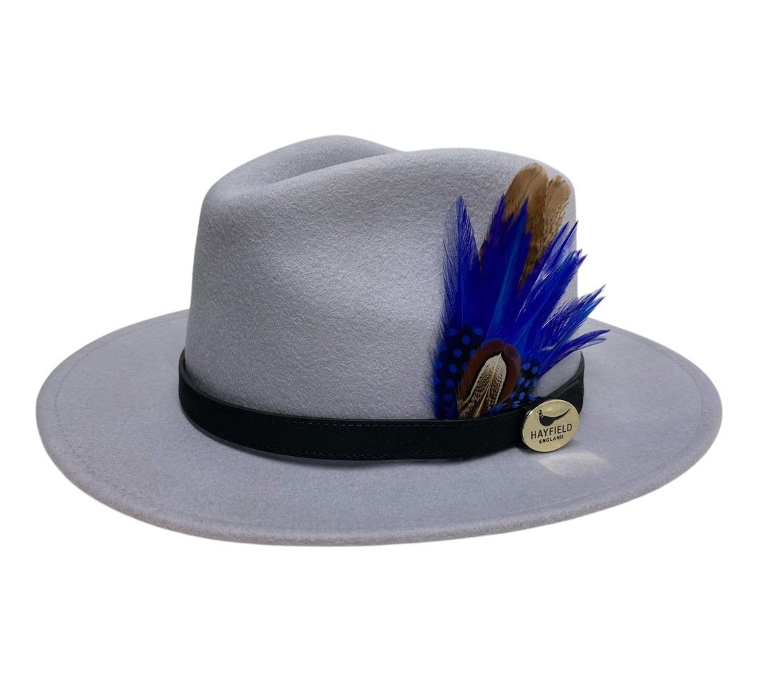 Sample - Frost Blue Fedora And Feather