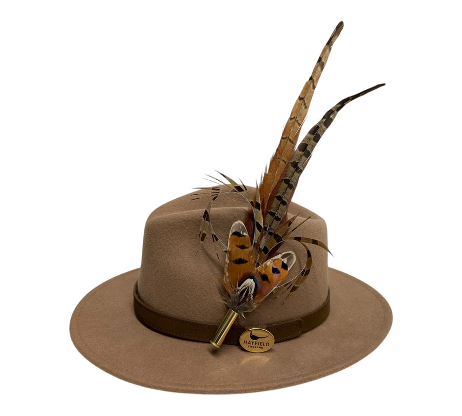 Seconds Product - Camel Fedora And Feather