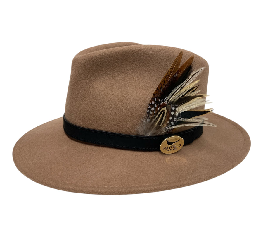 Seconds Product - Camel Fedora And Feather