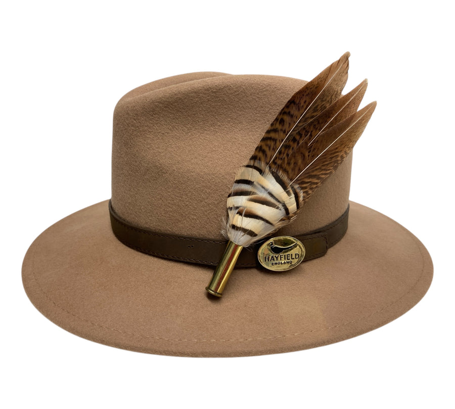 Seconds Product - Camel Fedora And Feather